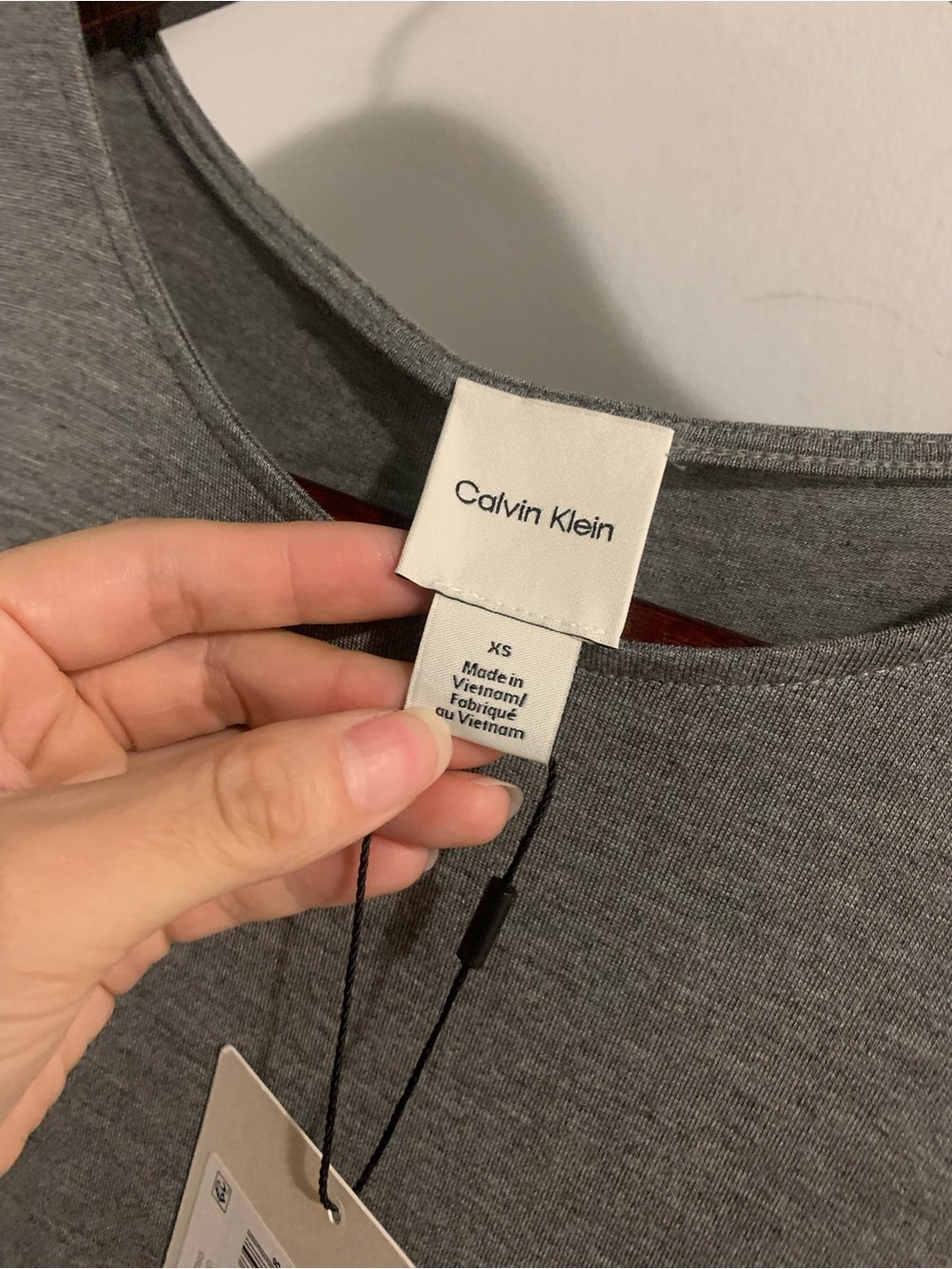 Calvin Klein Heather Gray Brand New Long Dress